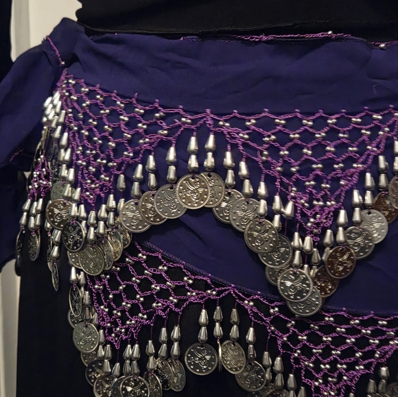 Miss Bellydance 3 Piece Dance Costume Size L - Picture 5 of 7